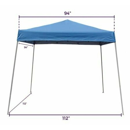 Impact Canopy Slant Leg Canopy, 10 FT x 10 FT  with Carry Bag, Blue 040000003